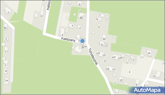 Komorów, Turystyczna, 16, mapa Komorów