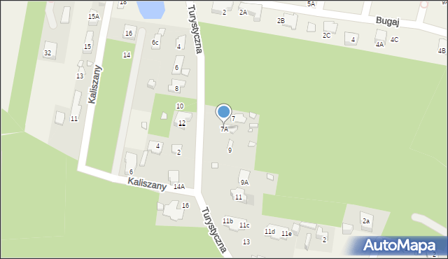 Komorów, Turystyczna, 7A, mapa Komorów