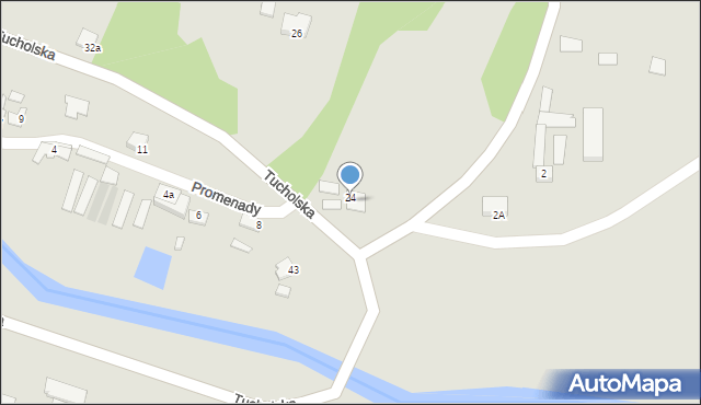 Koronowo, Tucholska, 24, mapa Koronowo