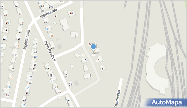 Kostrzyn nad Odrą, Tulipanowa, 12, mapa Kostrzyn nad Odrą