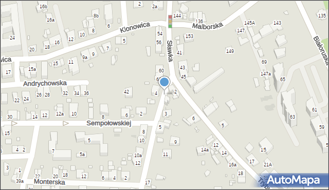 Kraków, Turniejowa, 1, mapa Krakowa