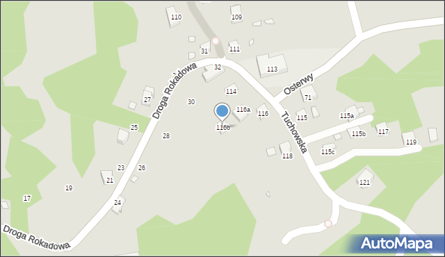 Kraków, Tuchowska, 116b, mapa Krakowa