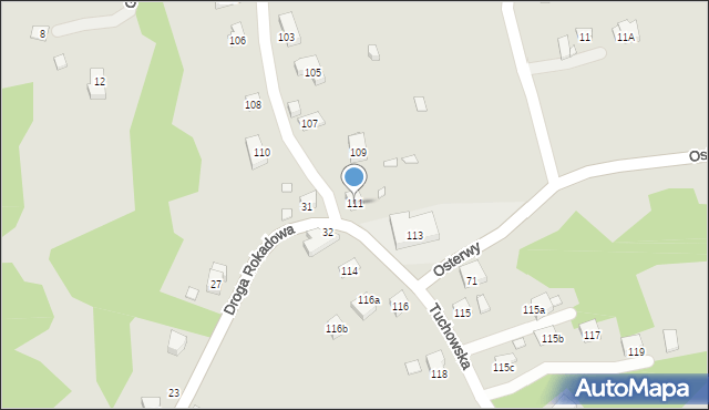 Kraków, Tuchowska, 111, mapa Krakowa