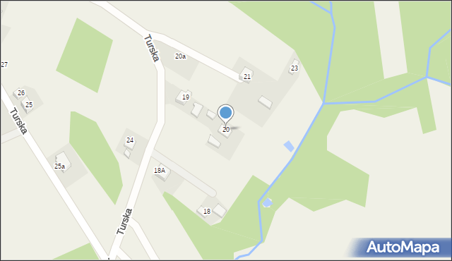Krostoszowice, Turska, 20, mapa Krostoszowice