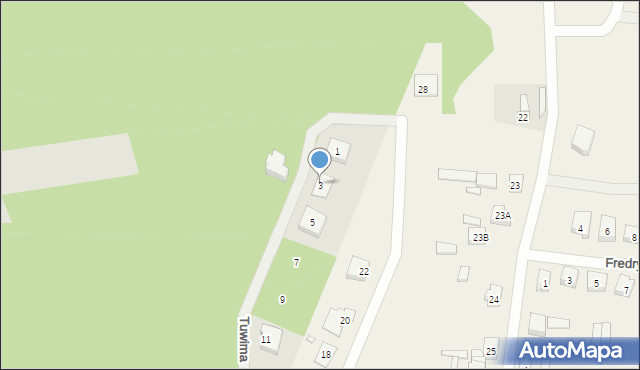 Krzyż Wielkopolski, Tuwima Juliana, 3, mapa Krzyż Wielkopolski