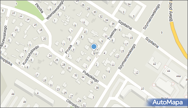 Kutno, Tuwima Juliana, 5, mapa Kutno