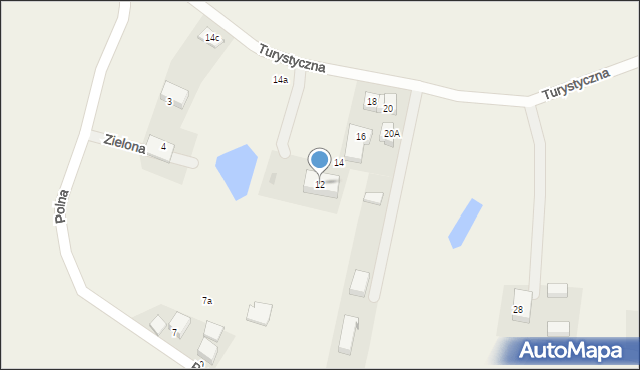 Łapalice, Turystyczna, 12, mapa Łapalice