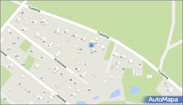 Łask, Tuwima Juliana, 14, mapa Łask