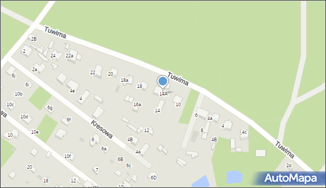 Łask, Tuwima Juliana, 14A, mapa Łask