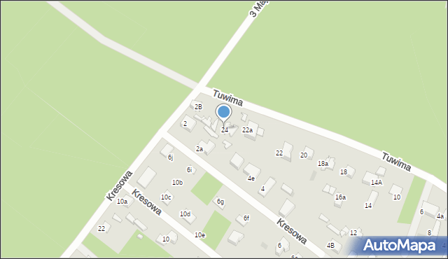 Łask, Tuwima Juliana, 24, mapa Łask