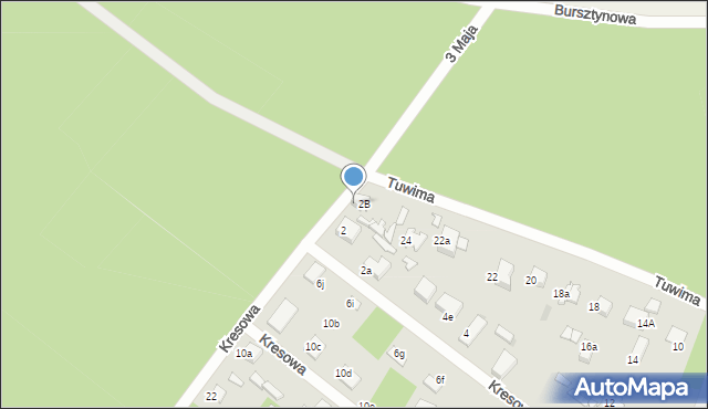 Łask, Tuwima Juliana, 26a, mapa Łask