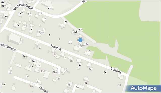 Łaziska Górne, Tuwima Juliana, 13, mapa Łaziska Górne