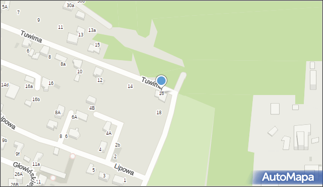 Łaziska Górne, Tuwima Juliana, 16, mapa Łaziska Górne