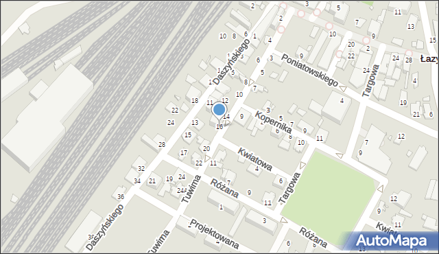 Łazy, Tuwima Juliana, 16, mapa Łazy