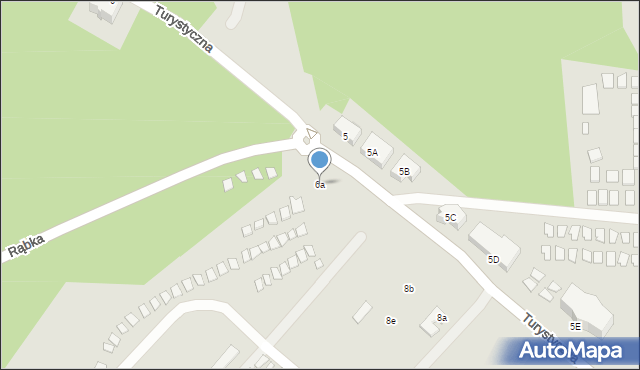 Łeba, Turystyczna, 6a, mapa Łeba