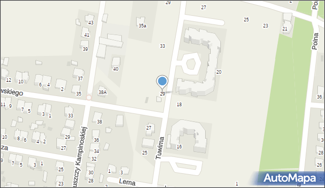 Leszno, Tuwima Juliana, 29, mapa Leszno