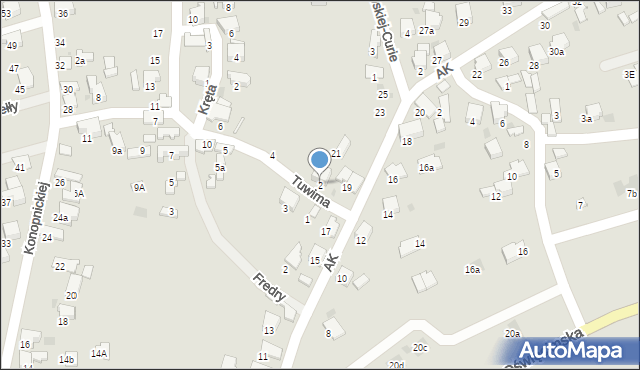 Libiąż, Tuwima Juliana, 2, mapa Libiąż