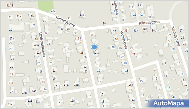 Łódź, Turystyczna, 25, mapa Łodzi