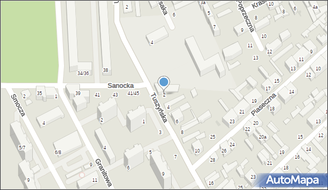 Łódź, Tuszyńska, 2, mapa Łodzi