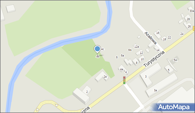 Lublin, Turystyczna, 4b, mapa Lublina