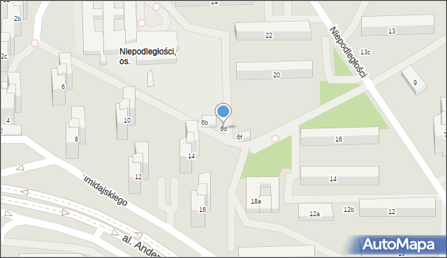 Lublin, Tumidajskiego Kazimierza, 6d, mapa Lublina