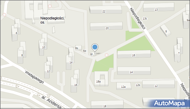 Lublin, Tumidajskiego Kazimierza, 6g, mapa Lublina