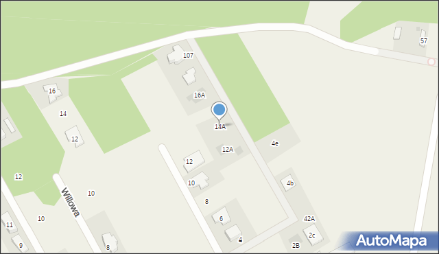 Majdan, Turkusowa, 14A, mapa Majdan