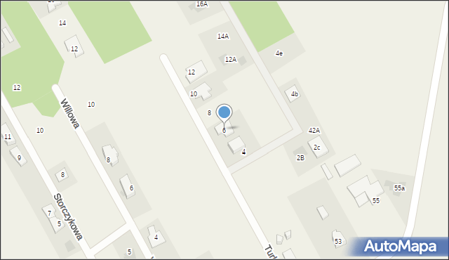 Majdan, Turkusowa, 6, mapa Majdan