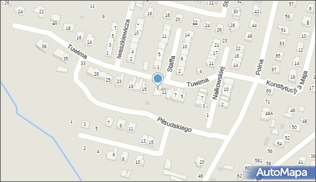 Maków Mazowiecki, Tuwima Juliana, 13, mapa Maków Mazowiecki