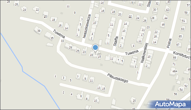 Maków Mazowiecki, Tuwima Juliana, 17, mapa Maków Mazowiecki