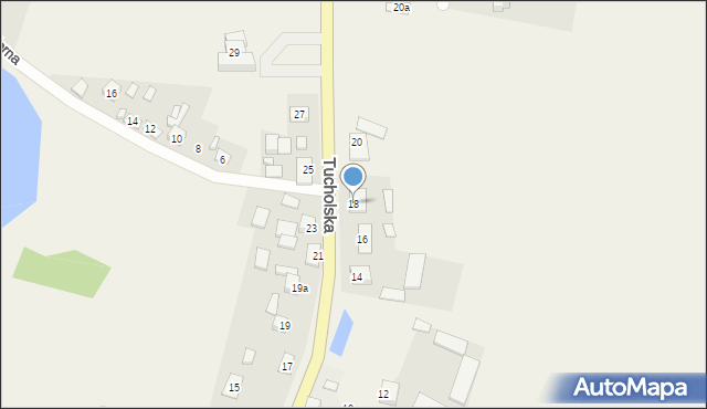 Mąkowarsko, Tucholska, 18, mapa Mąkowarsko