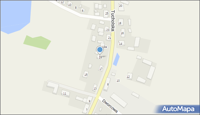 Mąkowarsko, Tucholska, 19, mapa Mąkowarsko