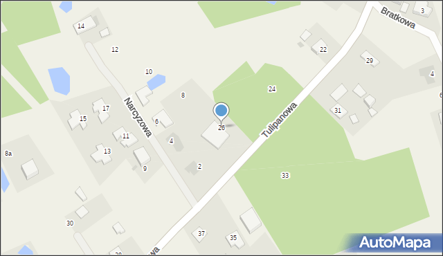 Mały Rudnik, Tulipanowa, 26, mapa Mały Rudnik