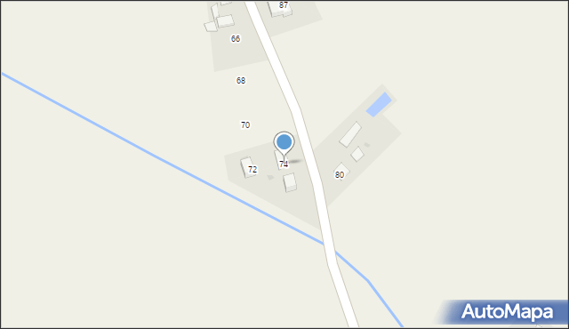 Mały Rudnik, Tulipanowa, 74, mapa Mały Rudnik