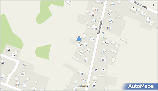Miedziana Góra, Tumlińska, 41a, mapa Miedziana Góra