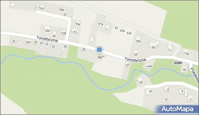 Milówka, Turystyczna, 38a, mapa Milówka