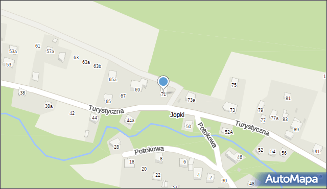 Milówka, Turystyczna, 71, mapa Milówka