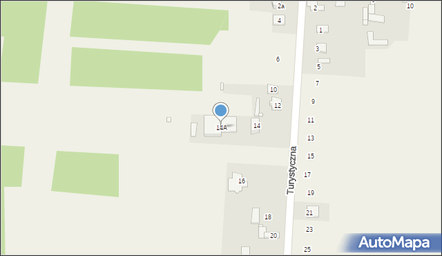 Morsko, Turystyczna, 14A, mapa Morsko