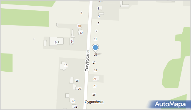 Morsko, Turystyczna, 15, mapa Morsko