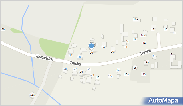 Mszana, Turska, 26, mapa Mszana