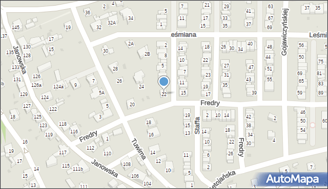 Mysłowice, Tuwima Juliana, 22, mapa Mysłowice