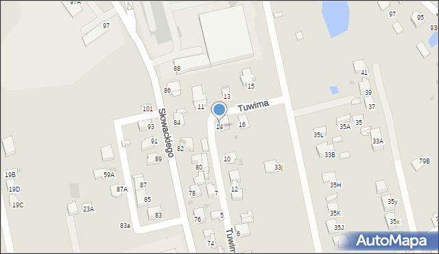 Myszków, Tuwima Juliana, 14, mapa Myszków