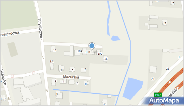 Nadarzyn, Turystyczna, 10C, mapa Nadarzyn
