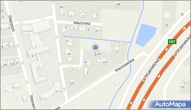 Nadarzyn, Turystyczna, 4, mapa Nadarzyn