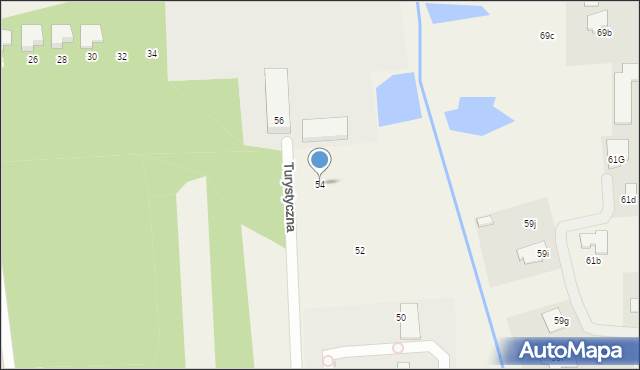 Nadarzyn, Turystyczna, 54, mapa Nadarzyn