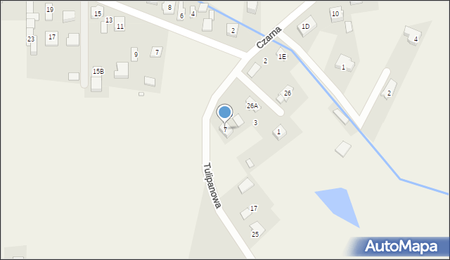 Nadma, Tulipanowa, 7, mapa Nadma