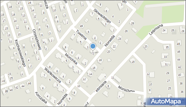 Namysłów, Tuwima Juliana, 1, mapa Namysłów