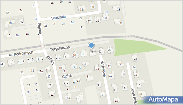 Nowa Iwiczna, Turystyczna, 18, mapa Nowa Iwiczna