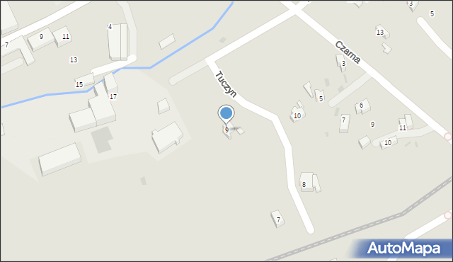 Nowa Ruda, Tuczyn, 9, mapa Nowa Ruda