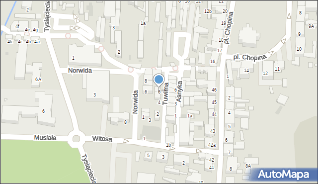 Nowy Tomyśl, Tuwima Juliana, 6, mapa Nowy Tomyśl